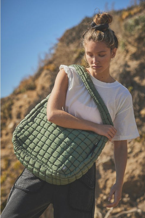 FP Movement Quilted Caryall - Free People - Sage Green
